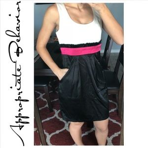 WOMENS Off-White and Black Dress
